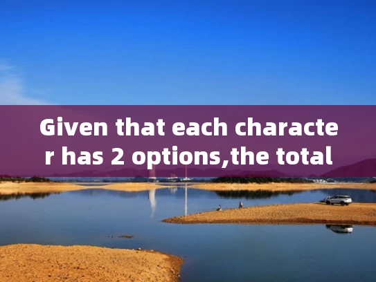 Given that each character has 2 options,the total number of combinations is calculated as follows: