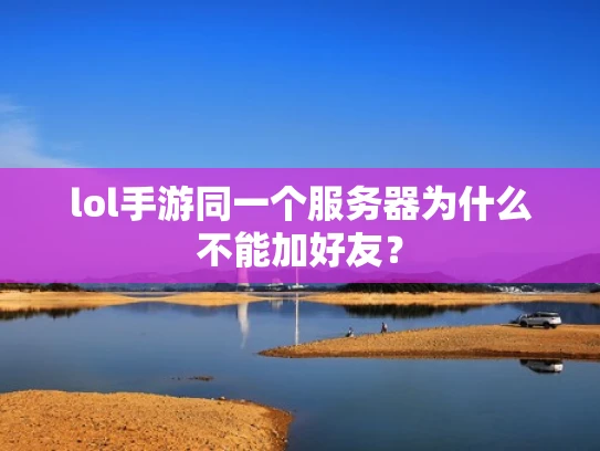 lol手游同一个服务器为什么不能加好友？