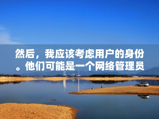 然后，我应该考虑用户的身份。他们可能是一个网络管理员或者IT技术人员，负责服务器的日常维护和故障排除。所以，回答需要详细且具体，结合实际案例和解决方案