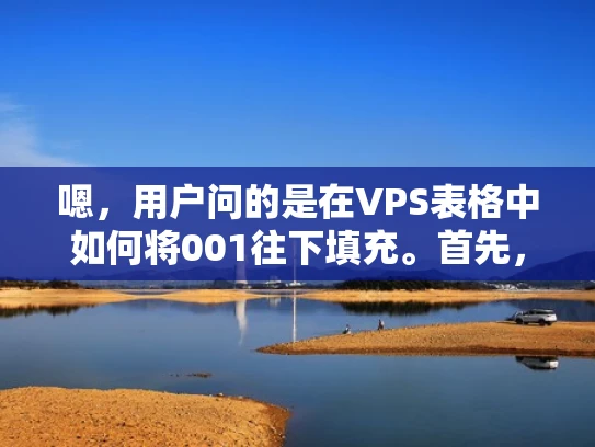 嗯，用户问的是在VPS表格中如何将001往下填充。首先，我得理解用户的需求。VPS通常指的是虚拟专用服务器，用户可能是在管理网站或者数据时使用Excel或其他表格软件，想要批量填充序列号