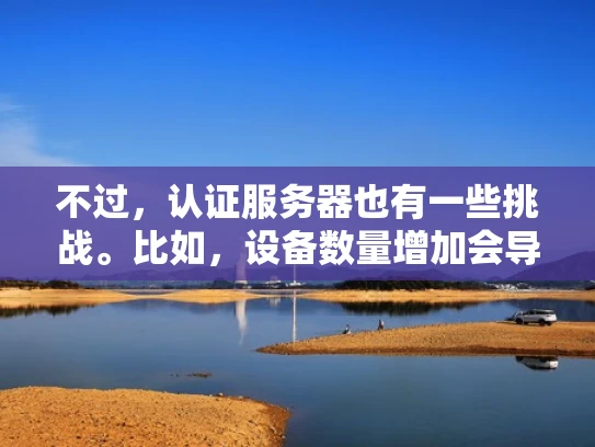 不过，认证服务器也有一些挑战。比如，设备数量增加会导致管理复杂化，需要更多的配置和维护；此外，认证服务器的性能需要足够高，才能处理大量的认证请求，否则可能会出现延迟或拥堵