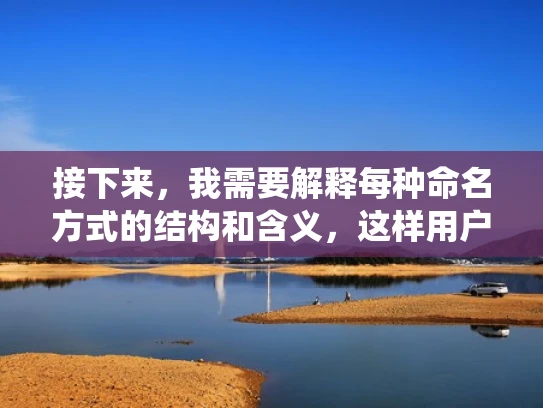 接下来，我需要解释每种命名方式的结构和含义，这样用户可以理解这些名字的来源。例如，Windows Server 2019的命名就包含了操作系统和版本信息，而Docker容器服务器则包含了容器化技术