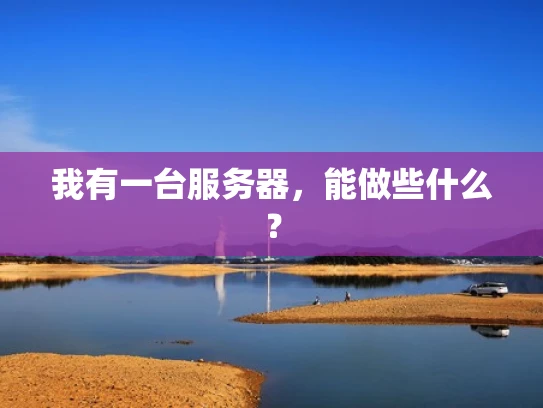 我有一台服务器，能做些什么？