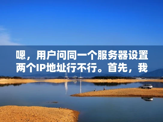 嗯，用户问同一个服务器设置两个IP地址行不行。首先，我得理解用户的需求。可能他们是在问是否可以这样做，或者这样做会带来什么问题。作为网络专家，我应该先解释这是什么配置，然后分析利弊