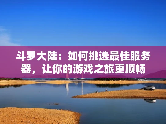 斗罗大陆：如何挑选最佳服务器，让你的游戏之旅更顺畅