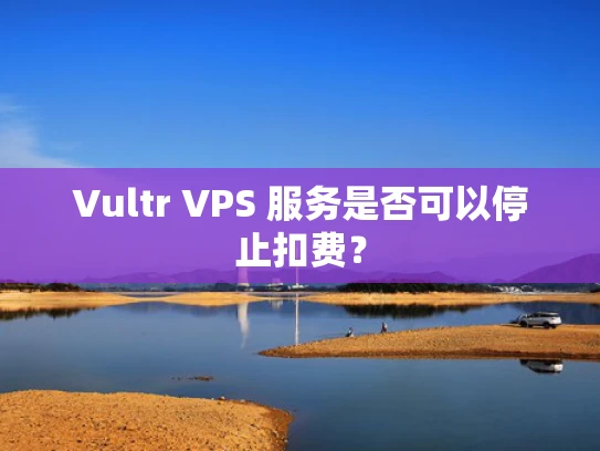 Vultr VPS 服务是否可以停止扣费？