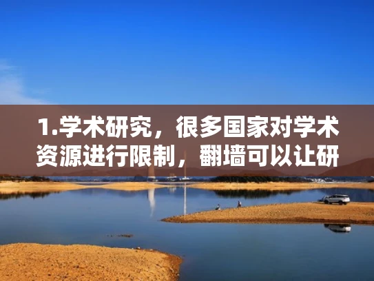 1.学术研究，很多国家对学术资源进行限制，翻墙可以让研究人员访问国际期刊、论文和数据