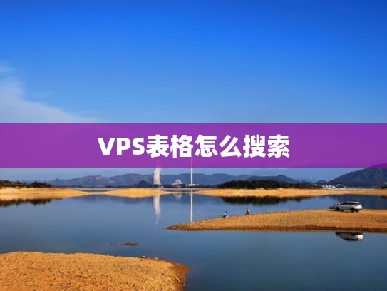VPS表格怎么搜索